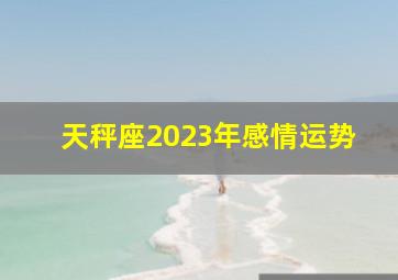 天秤座2023年感情运势,天秤座2023年婚姻运冬季情况运势发展建议