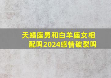 天蝎座男和白羊座女相配吗2024感情破裂吗,天蝎座男与白羊座女配对