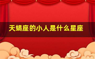 天蝎座的小人是什么星座,2024年天蝎座贵人与小人星座