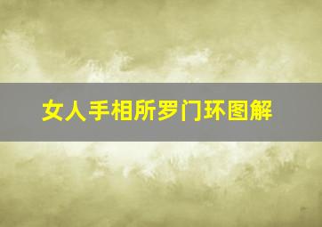 女人手相所罗门环图解,所罗环手纹