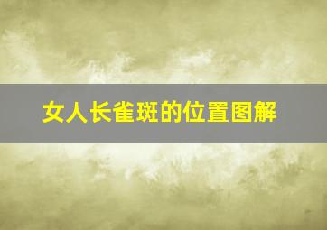 女人长雀斑的位置图解,面相上的说法