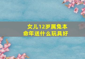 女儿12岁属兔本命年送什么玩具好,女生属兔本命年送什么礼物