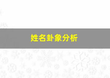 姓名卦象分析,姓名王红羊测试打分