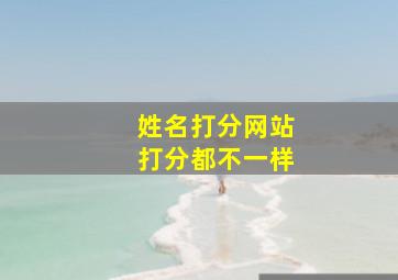 姓名打分网站打分都不一样,姓名打分下载软件