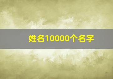 姓名10000个名字,姓名大全30000个