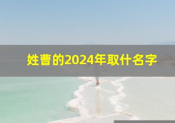 姓曹的2024年取什名字,姓曹的2024年取什名字