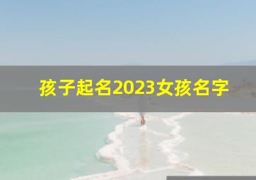 孩子起名2023女孩名字,202女孩子的名字