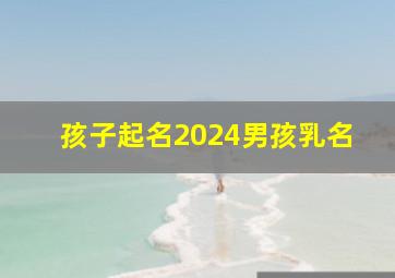 孩子起名2024男孩乳名