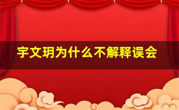 宇文玥为什么不解释误会,宇文玥为什么深爱楚乔却不说出口