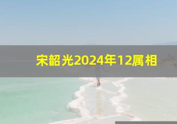 宋韶光2024年12属相