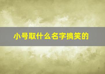 小号取什么名字搞笑的,小号取什么名字搞笑的女生