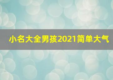 小名大全男孩2021简单大气,小名大全男孩免费取名