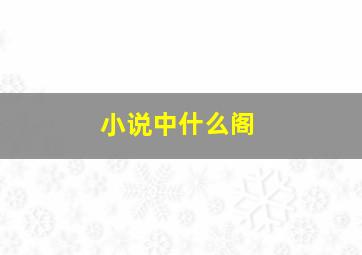 小说中什么阁,小说中什么阁最有名