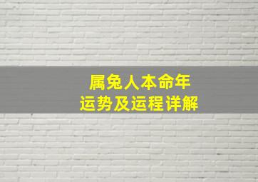 属兔人本命年运势及运程详解,属兔人本命年运势及运程详解女性