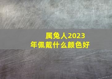 属兔人2023年佩戴什么颜色好,2023年属兔本命年佩戴什么属兔人2023戴什么最好