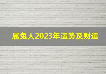 属兔人2023年运势及财运,属兔人2023年全年运势及运程