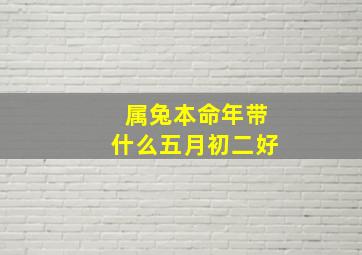 属兔本命年带什么五月初二好,属兔本命年带什么五月初二好运