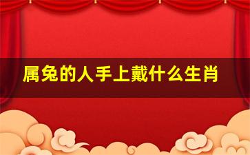 属兔的人手上戴什么生肖,属兔的人手上戴什么生肖好