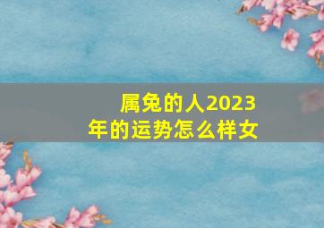 属兔的人2023年的运势怎么样女,2023年属兔的女孩是什么命终身顺遂之命