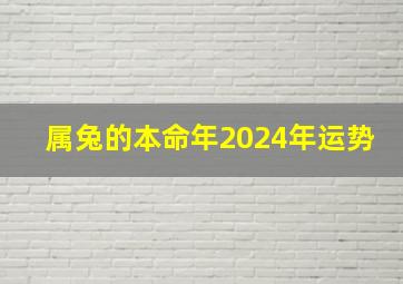 属兔的本命年2024年运势,属兔24岁本命年