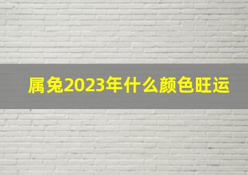 属兔2023年什么颜色旺运,2023年属兔穿什么衣服吉利