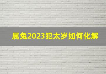 属兔2023犯太岁如何化解,2023年太岁犯什么属相2023年兔年哪些属相犯太岁