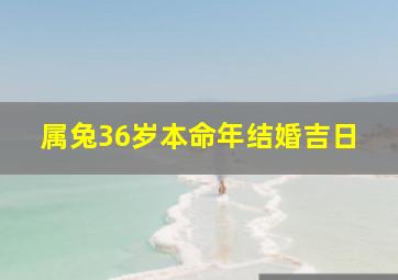 属兔36岁本命年结婚吉日