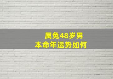 属兔48岁男本命年运势如何,属兔47岁