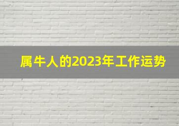 属牛人的2023年工作运势,2023年属牛人运势大变