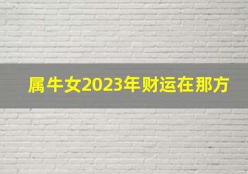 属牛女2023年财运在那方,属牛2023大年十四赢钱方位正月十四打牌坐哪方运气最好