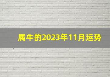 属牛的2023年11月运势,85年38出生的生肖牛2023年全年运势及每月运势