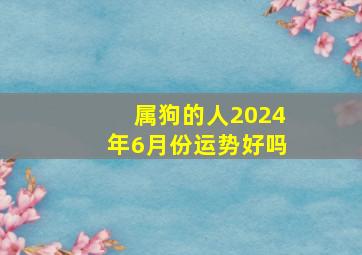 属狗的人2024年6月份运势好吗,属狗人2022年每月运势属狗人2022年每月运势详解