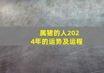 属猪的人2024年的运势及运程,属猪的人2024年的运势及运程