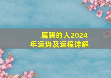 属猪的人2024年运势及运程详解,属猪2024年运势及运程1983年出生