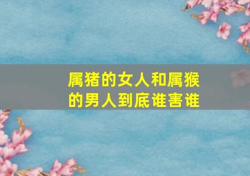 属猪的女人和属猴的男人到底谁害谁,