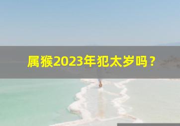 属猴2023年犯太岁吗？