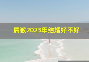 属猴2023年结婚好不好,2023年属鼠和属猴人可以结婚吗适合的一对