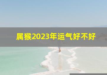 属猴2023年运气好不好,属猴2023年整体运势