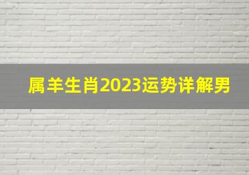 属羊生肖2023运势详解男,属羊生肖2023运势详解男生