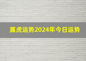 属虎运势2024年今日运势,属虎运势2024年今日运势如何