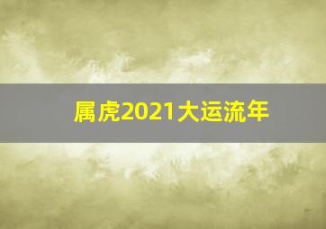 属虎2021大运流年,