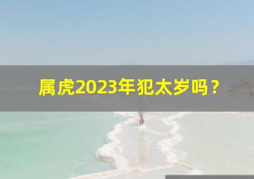 属虎2023年犯太岁吗？