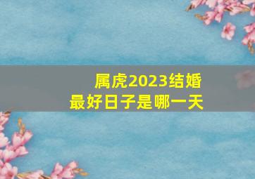 属虎2023结婚最好日子是哪一天,属虎人2023年农历十一月初几宜登记结婚本月哪天适合领证