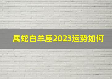 属蛇白羊座2023运势如何,2023年白羊座运势公认运势还不错