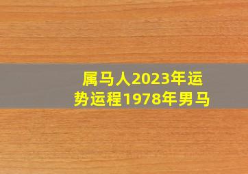 1978生肖马男2023年运势大全,属马人2023年运势运程1978年男马