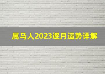 属马人2023逐月运势详解,巨匠详解：属马2023年全年运势运程及每月运程