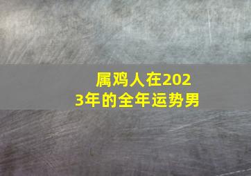 属鸡人在2023年的全年运势男,1993年属鸡男2023年全年运势如何