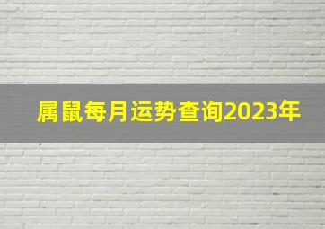 属鼠每月运势查询2023年,2023年属鼠人的运程怎么样属鼠在2023年运势