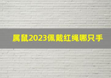 属鼠2023佩戴红绳哪只手,2023十二生肖戴什么饰品比较好2023年戴什么生肖吉祥