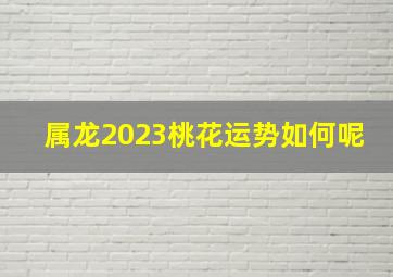 属龙2023桃花运势如何呢,属龙的2023年桃花运月份三月好运来